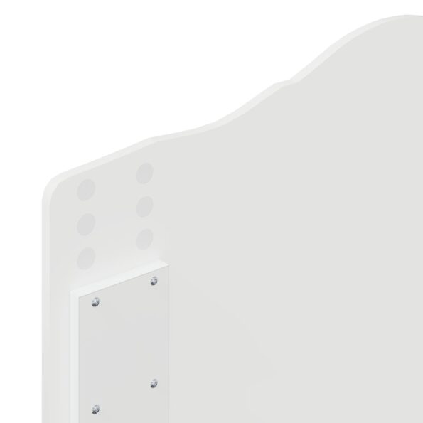 vidaXL Zadné čelo s čelnou doskou Biela 90 cm Kompozitné drevo – Obrázok 8