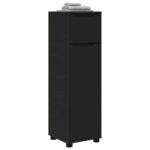 vidaXL Kúpeľňová skriňa Čierna 30,5 x 30 x 101 cm Kompozitné drevo – Obrázok 3