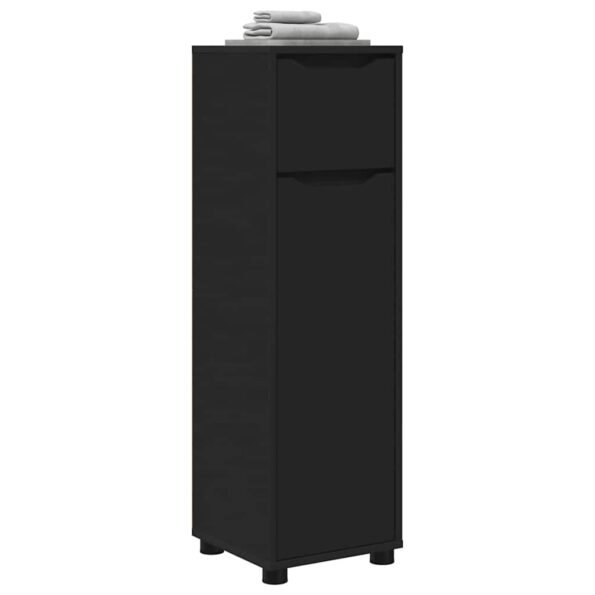 vidaXL Kúpeľňová skriňa Čierna 30,5 x 30 x 101 cm Kompozitné drevo – Obrázok 3