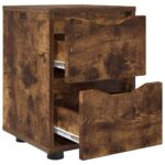 vidaXL Nočný stolík Dymová dub 30,5 x 30 x 43 cm Kompozitné drevo – Obrázok 5
