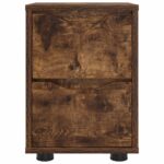 vidaXL Nočný stolík Dymová dub 30,5 x 30 x 43 cm Kompozitné drevo – Obrázok 6