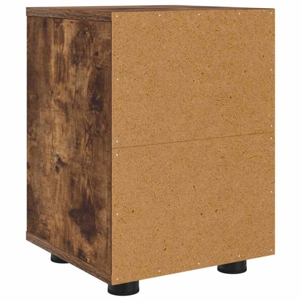 vidaXL Nočný stolík Dymová dub 30,5 x 30 x 43 cm Kompozitné drevo – Obrázok 8