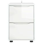 vidaXL Úložná skrinka Vysoký lesk bielej 40 x 48 x 57 cm – Obrázok 6