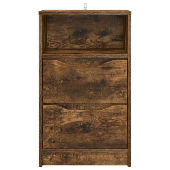 vidaXL Nočné stolíky so zásuvkou 2 pcs Dymová dub 40 x 30 x 467 cm – Obrázok 6