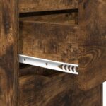 vidaXL Nočné stolíky so zásuvkou 2 pcs Dymová dub 40 x 30 x 467 cm – Obrázok 9