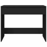 vidaXL Stôl so zásuvkou Čierna 100 x 50 x 78 cm Kompozitné drevo – Obrázok 6