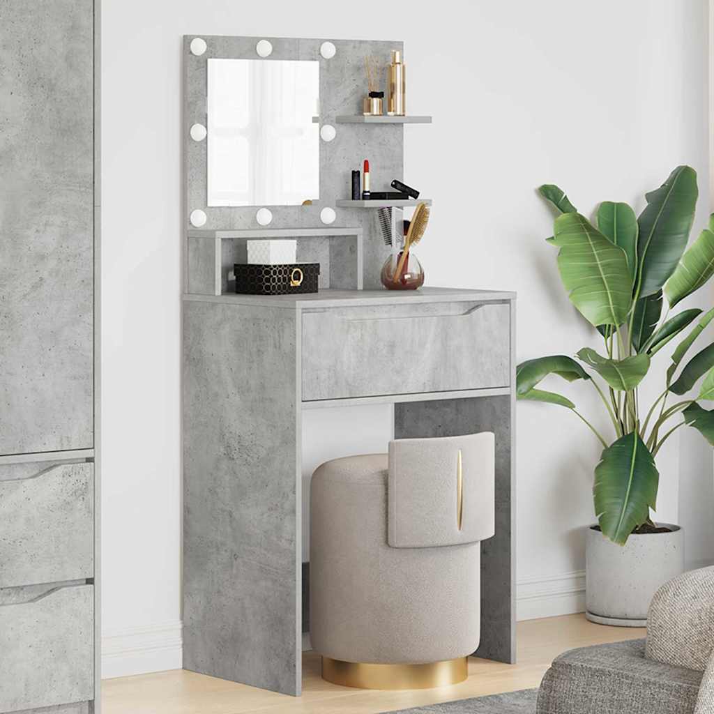 888990_1.jpg vidaXL Toaletné stolíky do spálne Betónová šedá 80 x 39,6 x 135 cm – Obrázok 1