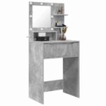 vidaXL Toaletné stolíky do spálne Betónová šedá 80 x 39,6 x 135 cm – Obrázok 3