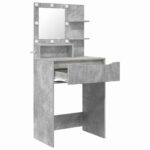vidaXL Toaletné stolíky do spálne Betónová šedá 80 x 39,6 x 135 cm – Obrázok 5