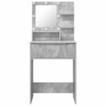vidaXL Toaletné stolíky do spálne Betónová šedá 80 x 39,6 x 135 cm – Obrázok 6