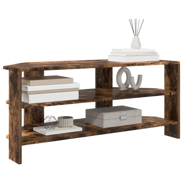 vidaXL RohováTVskriňa Dymová dub 102x40,5x45cm Kompozitné drevo – Obrázok 3