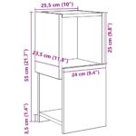 vidaXL Rohová skrinka Biela 25,5x25x55cm Kompozitné drevo – Obrázok 10
