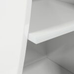 vidaXL Rohová skrinka Biela 32x32x102cm Kompozitné drevo – Obrázok 8