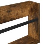 vidaXL Regál na časopisy s poličkou 2 pcs Dymová dub 100 x 12 x 30 cm – Obrázok 9