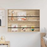 vidaXL Regál na časopisy Sonoma dub 100 x 12 x 70 cm Kompozitné drevo – Obrázok 4