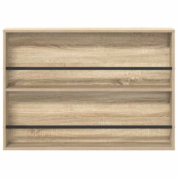 vidaXL Regál na časopisy Sonoma dub 100 x 12 x 70 cm Kompozitné drevo – Obrázok 5