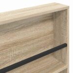 vidaXL Regál na časopisy Sonoma dub 100 x 12 x 70 cm Kompozitné drevo – Obrázok 8