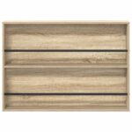 vidaXL Regál na časopisy s poličkou 2 pcs Sonoma dub 100 x 12 x 70 cm – Obrázok 6