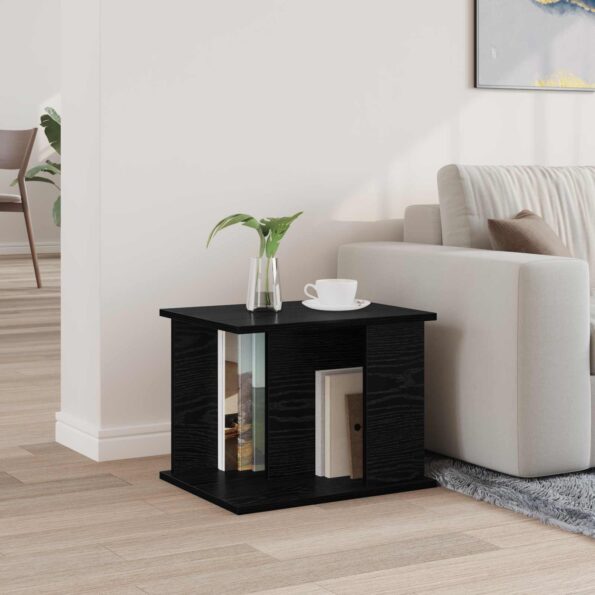 vidaXL Regál na časopisy Čierny dub 35 x 35 x 45 cm Kompozitné drevo – Obrázok 4