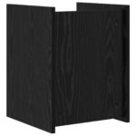 vidaXL Regál na časopisy Čierny dub 35 x 35 x 45 cm Kompozitné drevo – Obrázok 7