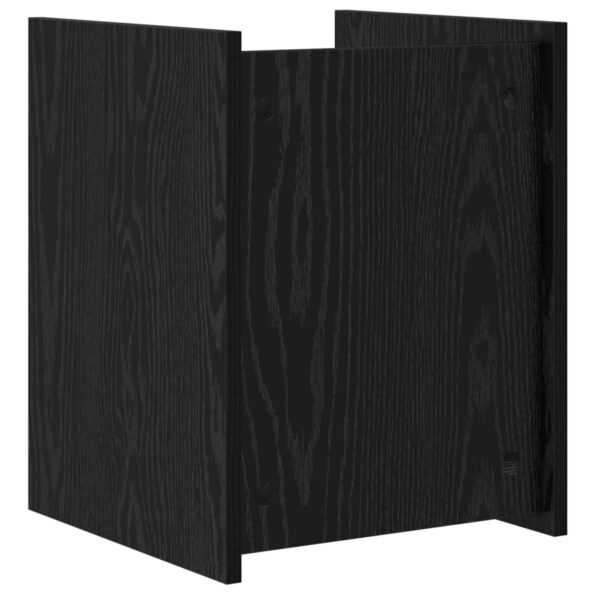 vidaXL Regál na časopisy Čierny dub 35 x 35 x 45 cm Kompozitné drevo – Obrázok 7