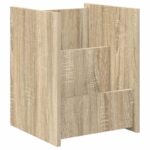 vidaXL Regál na časopisy Sonoma dub 35 x 35 x 45 cm Kompozitné drevo – Obrázok 2
