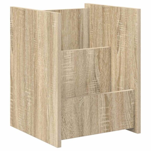 vidaXL Regál na časopisy Sonoma dub 35 x 35 x 45 cm Kompozitné drevo – Obrázok 2