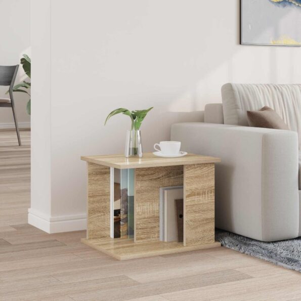 vidaXL Regál na časopisy Sonoma dub 35 x 35 x 45 cm Kompozitné drevo – Obrázok 4