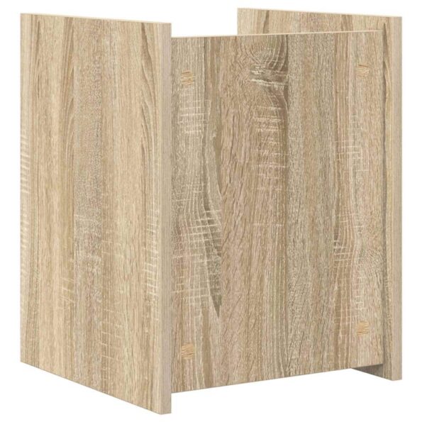 vidaXL Regál na časopisy Sonoma dub 35 x 35 x 45 cm Kompozitné drevo – Obrázok 7