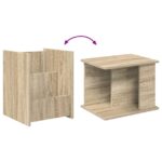 vidaXL Regál na časopisy Sonoma dub 35 x 35 x 45 cm Kompozitné drevo – Obrázok 9