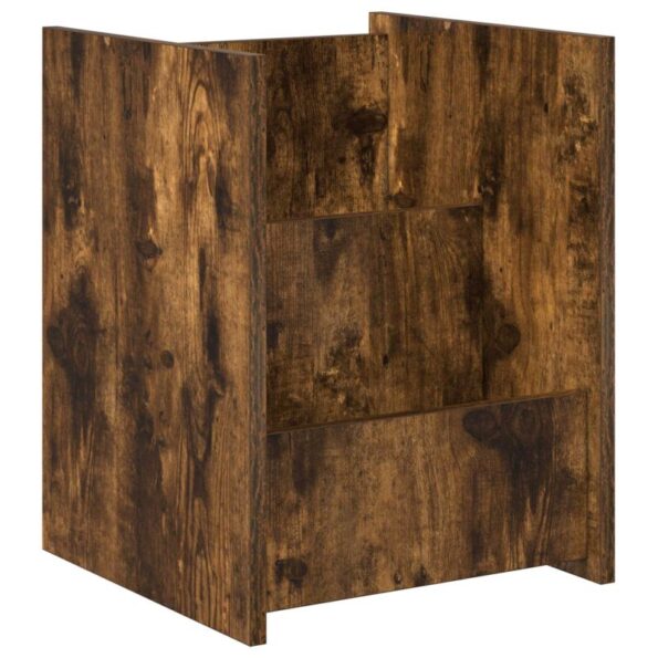 vidaXL Regál na časopisy Dymová dub 35 x 35 x 45 cm Kompozitné drevo – Obrázok 2