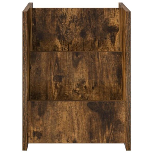 vidaXL Regál na časopisy Dymová dub 35 x 35 x 45 cm Kompozitné drevo – Obrázok 5