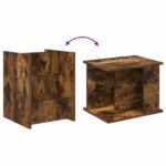 vidaXL Regál na časopisy Dymová dub 35 x 35 x 45 cm Kompozitné drevo – Obrázok 9