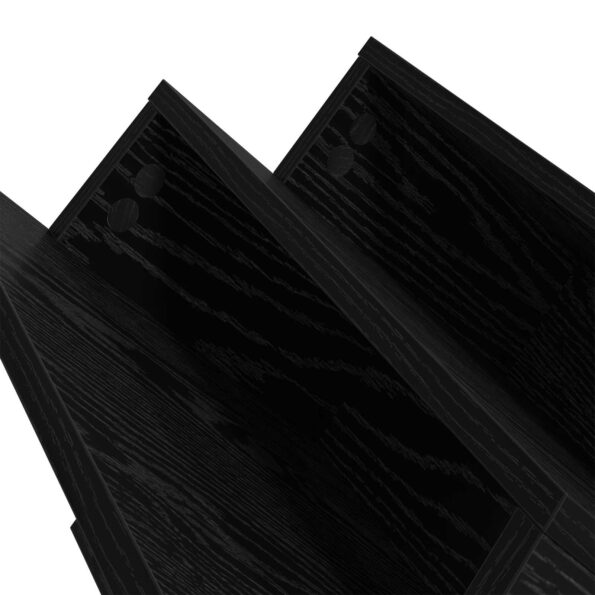 vidaXL Bočná skrinka Čierny dub 65 x 57,5 x 42 cm Kompozitné drevo – Obrázok 9