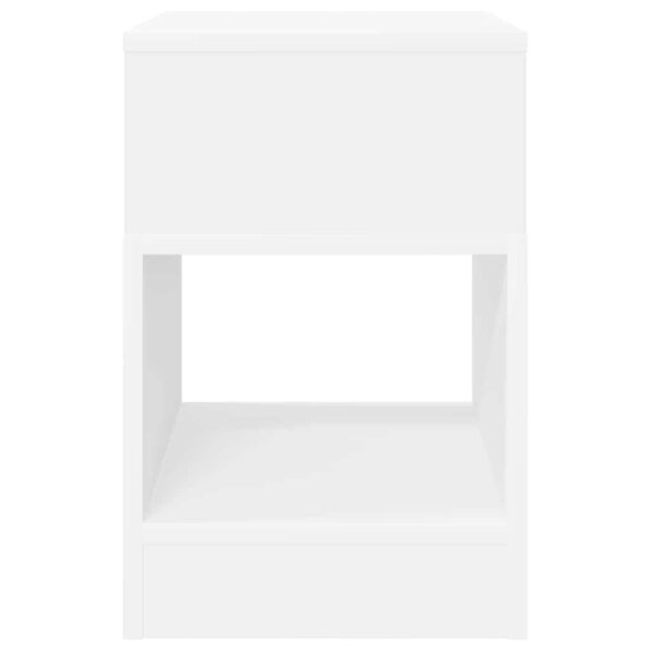 vidaXL Koncový stôl Biela 30,5 x 30 x 45 cm Kompozitné drevo – Obrázok 5