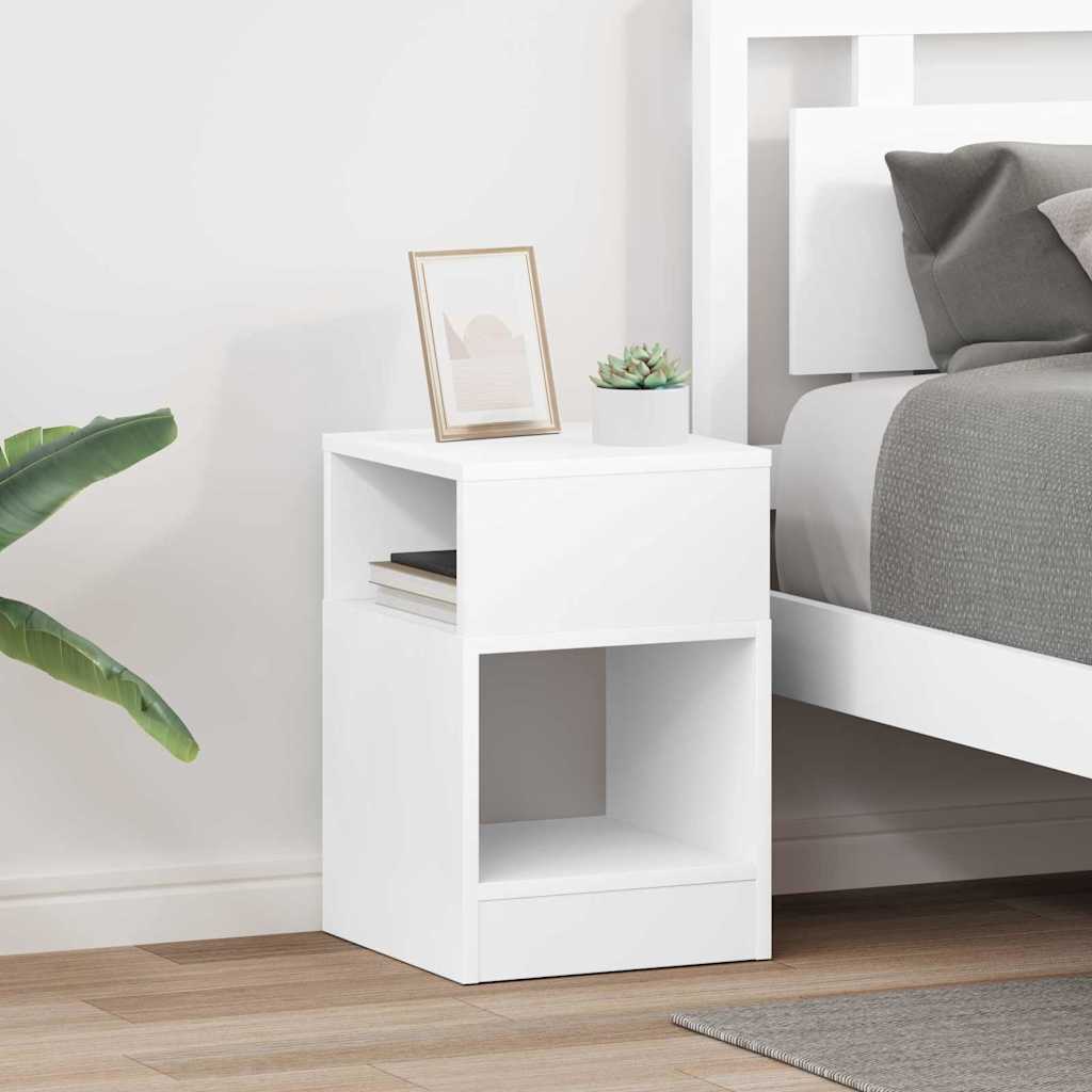 890897_1.jpg vidaXL Koncový stôl 2 pcs Biela 30,5 x 30 x 45 cm Kompozitné drevo – Obrázok 1