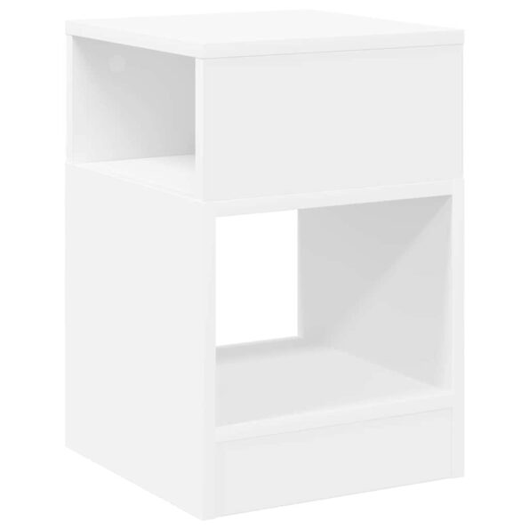 vidaXL Koncový stôl 2 pcs Biela 30,5 x 30 x 45 cm Kompozitné drevo – Obrázok 8