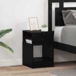 vidaXL Koncový stôl 2 pcs Čierny dub 30,5 x 30 x 45 cm