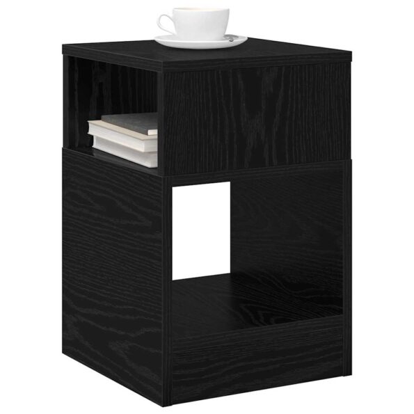 vidaXL Koncový stôl 2 pcs Čierny dub 30,5 x 30 x 45 cm – Obrázok 3