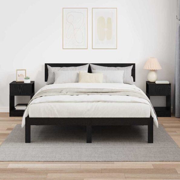 vidaXL Koncový stôl 2 pcs Čierny dub 30,5 x 30 x 45 cm – Obrázok 4