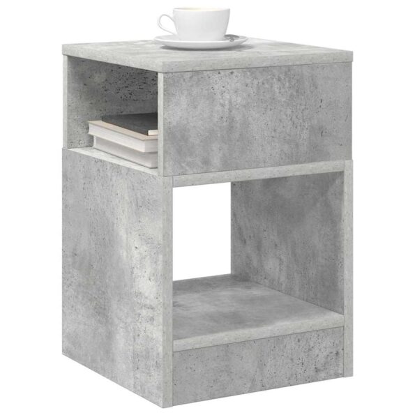 vidaXL Koncový stôl 2 pcs Betónová šedá 30,5 x 30 x 45 cm – Obrázok 3