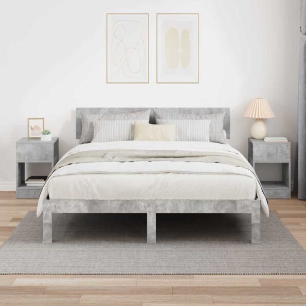 vidaXL Koncový stôl 2 pcs Betónová šedá 30,5 x 30 x 45 cm – Obrázok 4