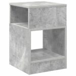 vidaXL Koncový stôl 2 pcs Betónová šedá 30,5 x 30 x 45 cm – Obrázok 8