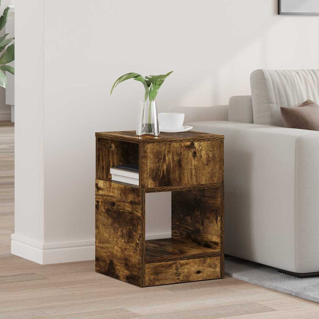 890904_1.jpg vidaXL Koncový stôl Dymová dub 30,5 x 30 x 45 cm Kompozitné drevo – Obrázok 1