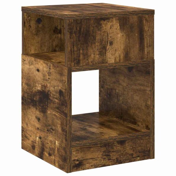 vidaXL Koncový stôl Dymová dub 30,5 x 30 x 45 cm Kompozitné drevo – Obrázok 7