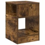 vidaXL Koncový stôl 2 pcs Dymová dub 30,5 x 30 x 45 cm – Obrázok 5