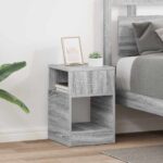 vidaXL Koncový stôl 2 pcs Sivý Sonoma 30,5 x 30 x 45 cm