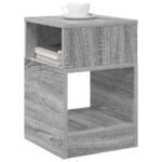 vidaXL Koncový stôl 2 pcs Sivý Sonoma 30,5 x 30 x 45 cm – Obrázok 3