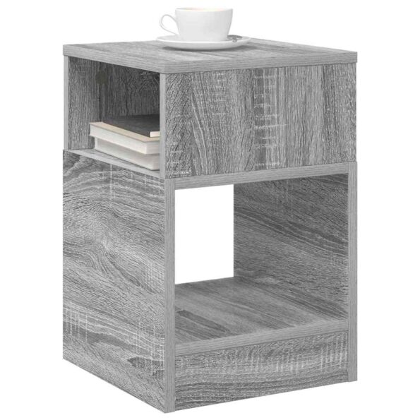 vidaXL Koncový stôl 2 pcs Sivý Sonoma 30,5 x 30 x 45 cm – Obrázok 3