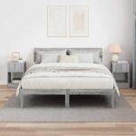 vidaXL Koncový stôl 2 pcs Sivý Sonoma 30,5 x 30 x 45 cm – Obrázok 4